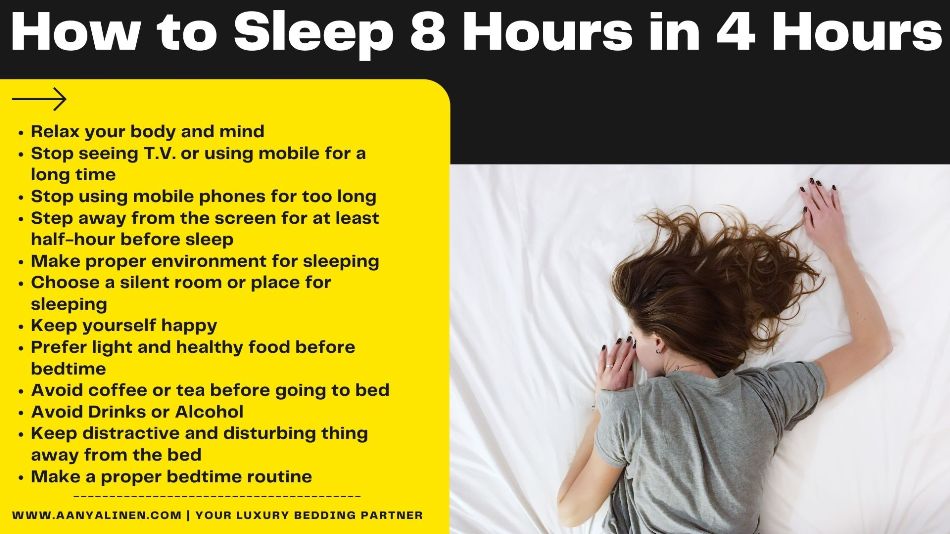 How to Sleep 8 Hours in 4 Hours