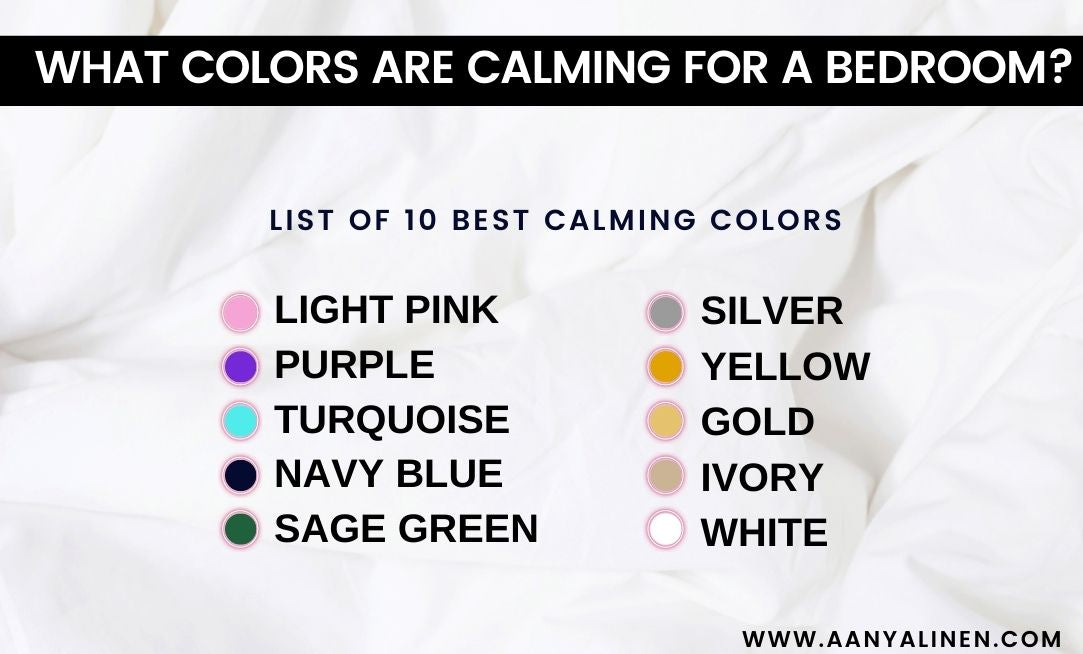 What Colors are calming for a bedroom?