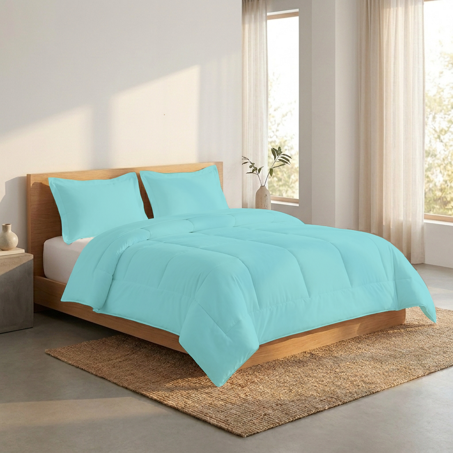 Aqua Blue Comforter Set