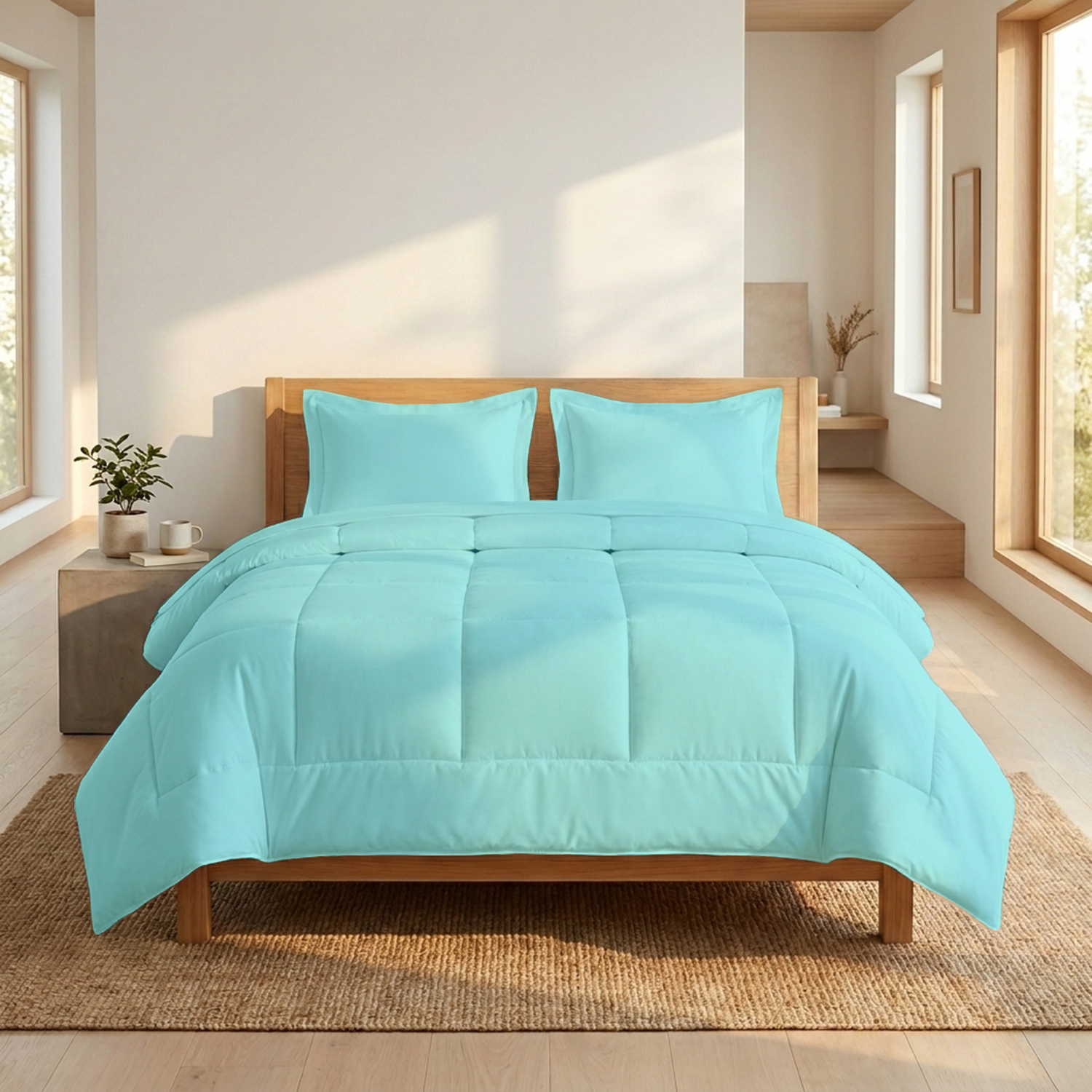 Aqua Blue Comforter Set