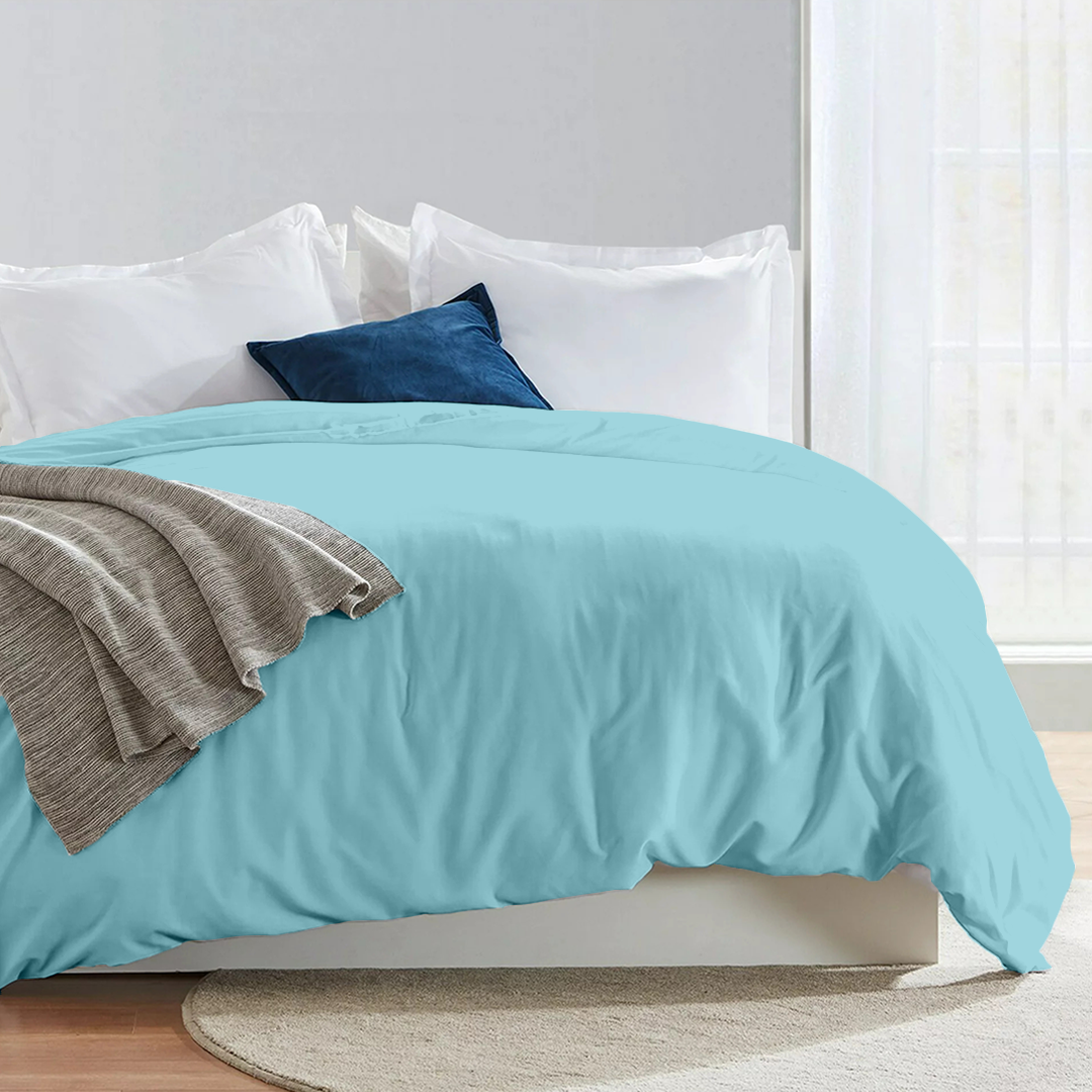 Aqua Blue Duvet Cover
