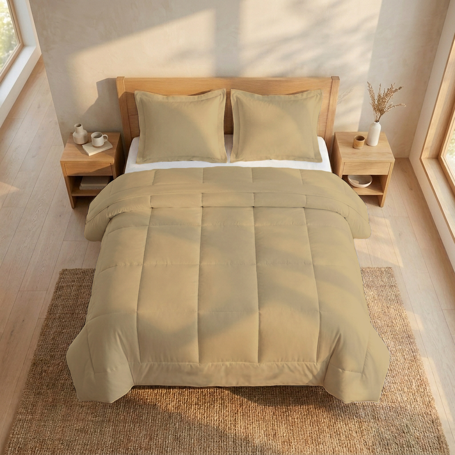 Beige Comforter Set