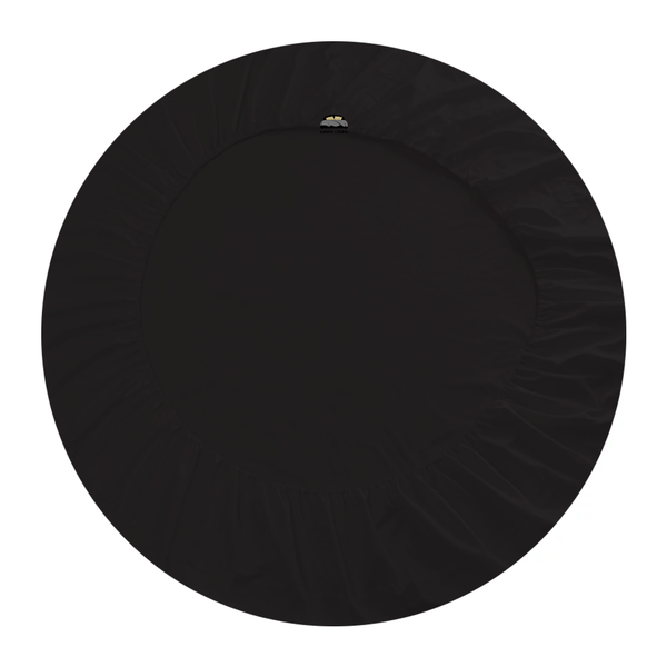 Solid Comfy Black Round Fitted Sheet Only Aanya Linen