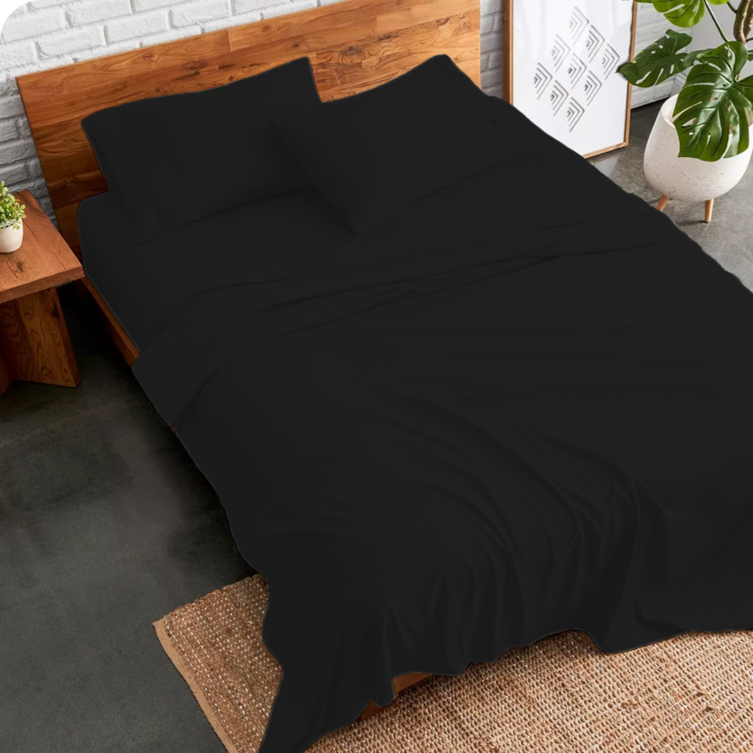 Microfiber Bed Sheets - 4 Piece