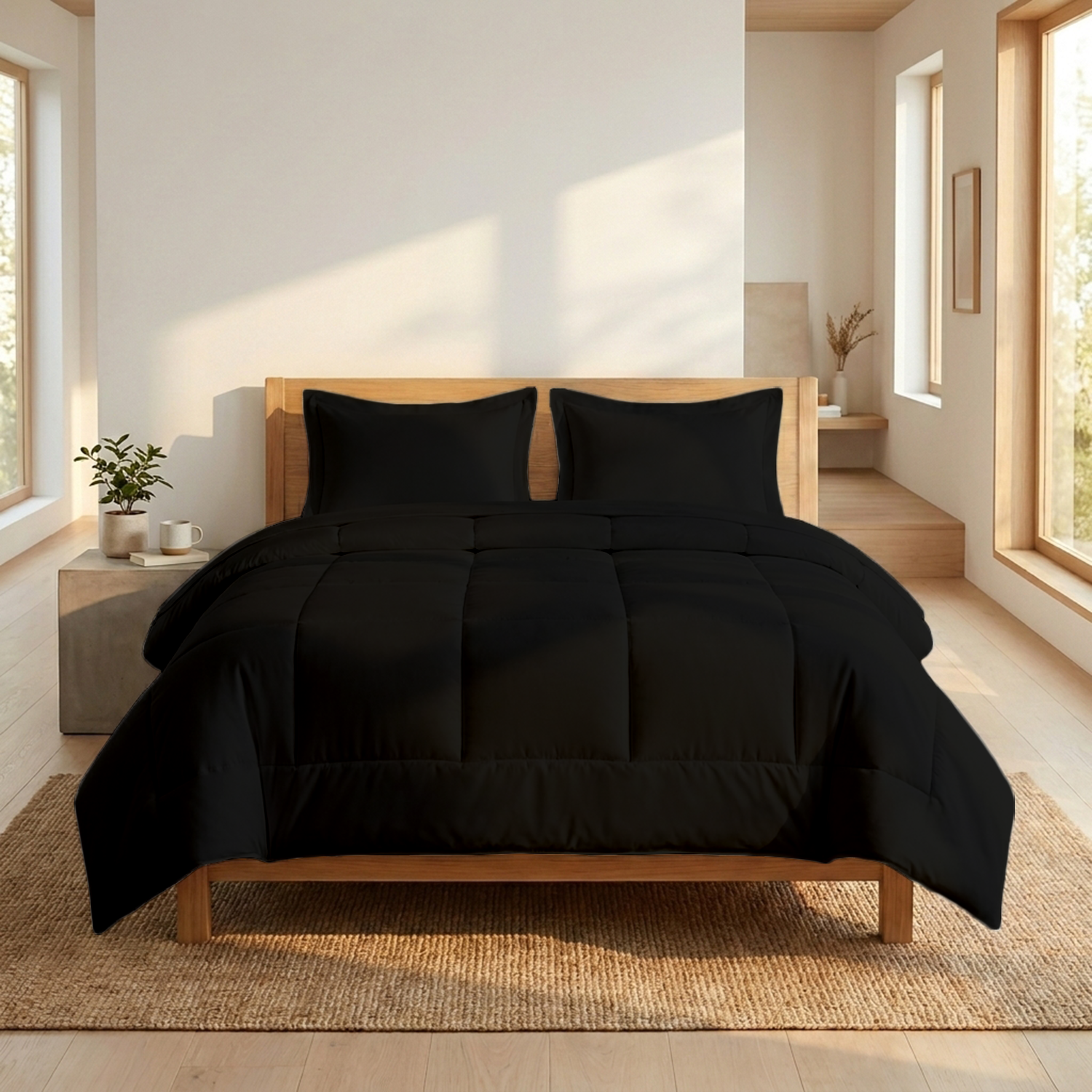 Black Cotton Comforter Set
