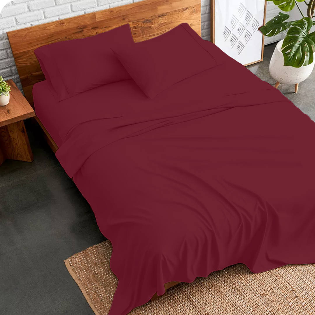 Microfiber Bed Sheets - 4 Piece
