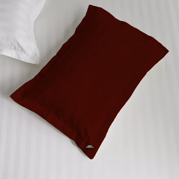 Burgundy Stripe Pillow Shams 20x26 20x40 AanyaLinen