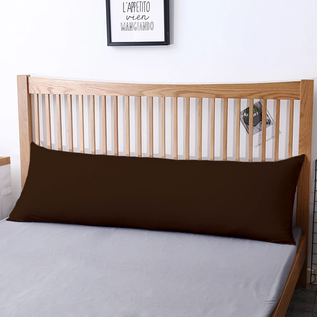 Chocolate Body Pillow Cover Solid Comfy