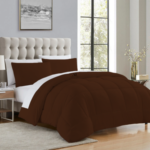 Chocolate Brown Comforter 400 GSM Bliss Sateen