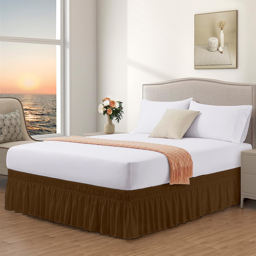 Texas King Wrap Around Bed Skirts - 400 Thread Count