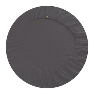 Dark Grey Round Fitted Sheet Only Comfy Solid Sateen
