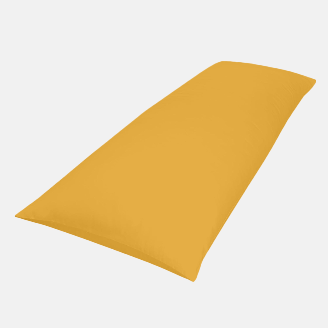 Gold Body Pillow Cover Solid Comfy Sateen