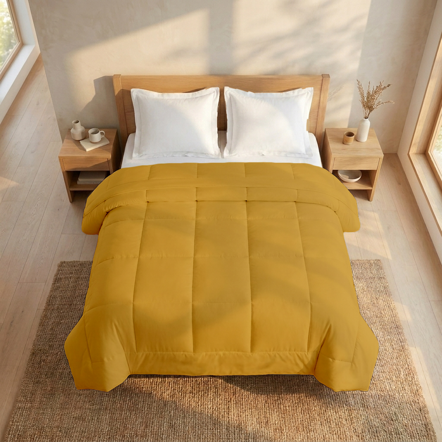 Gold Comforters 400 GSM Comfy Solid