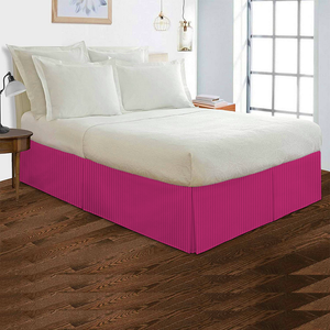 Hot Pink Stripe Bed Skirt (Comfy -300TC)