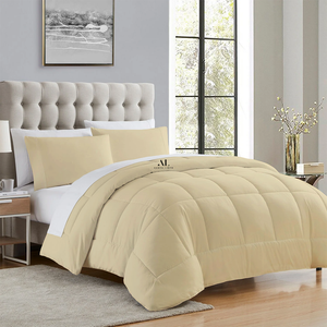 Comfy Ivory Comforter 400 GSM Box Pattern Sateen