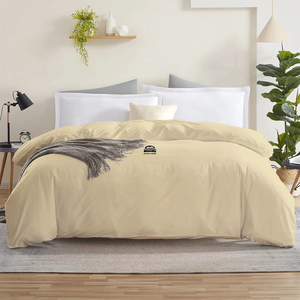 Ivory Duvet Cover Comfy Solid Sateen