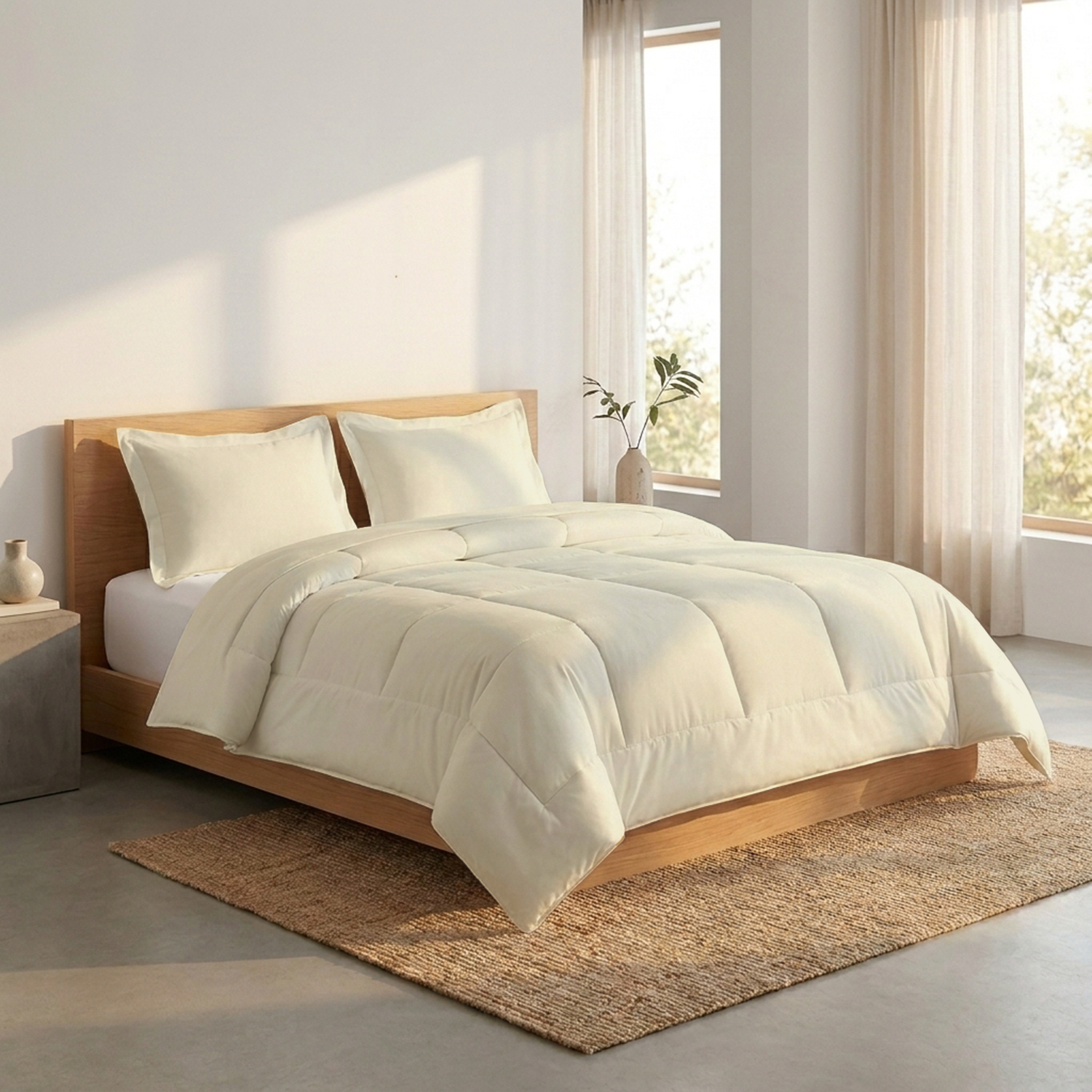 Ivory Comforter Set