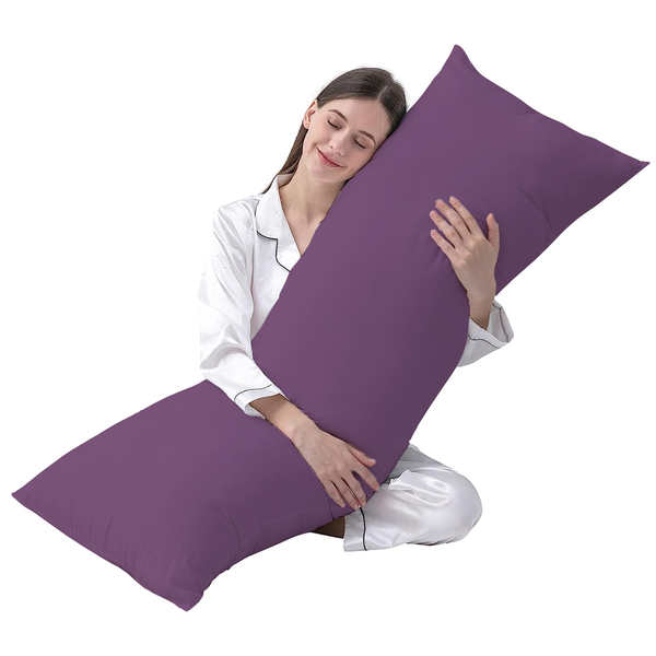 White Body Pillow  Solid Body Pillowcase - AanyaLinen