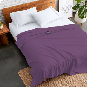 Lavender Flat Sheet Solid Comfy Sateen