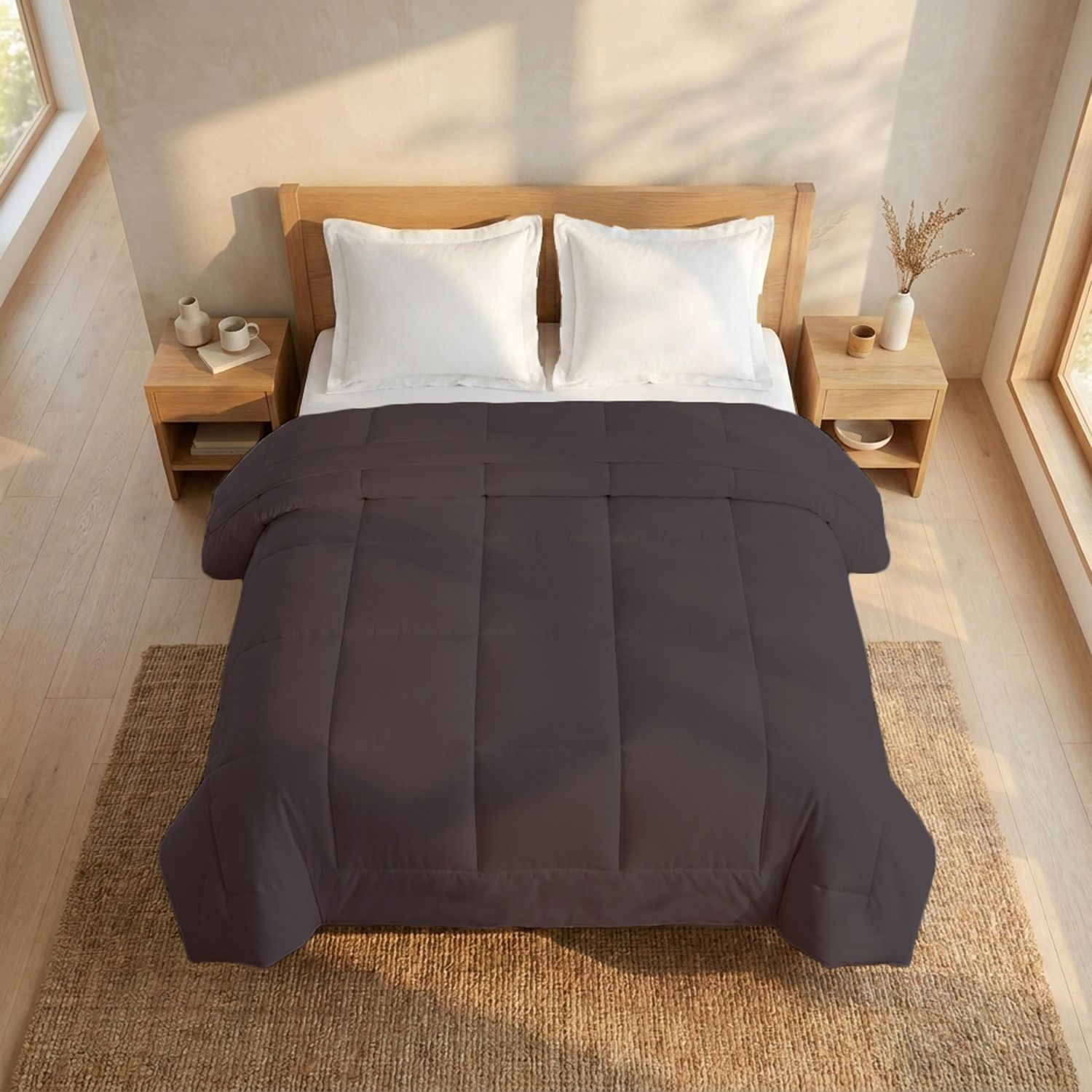 Lavender Comforter 400 GSM Bliss Cotton Sateen