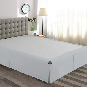 Silver Light Grey Bed Skirt Solid (Bliss 400TC)