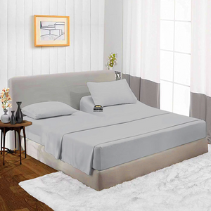 Light Grey Top Split Sheet Set 34 Inches Solid Bliss