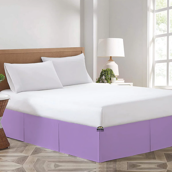 Lilac Bed Skirt Available In All Sizes AanyaLinen