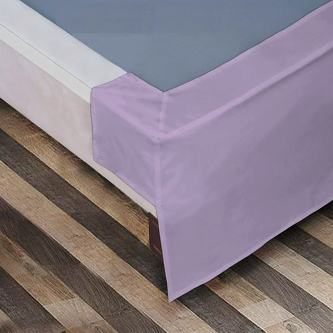 Lilac Bed Skirt Solid Comfy Sateen