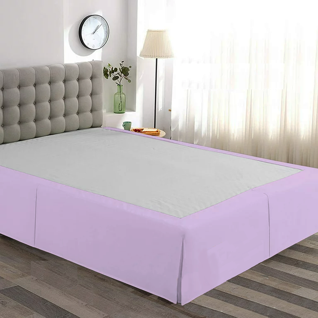 Lilac Bed Skirt Solid Comfy Sateen