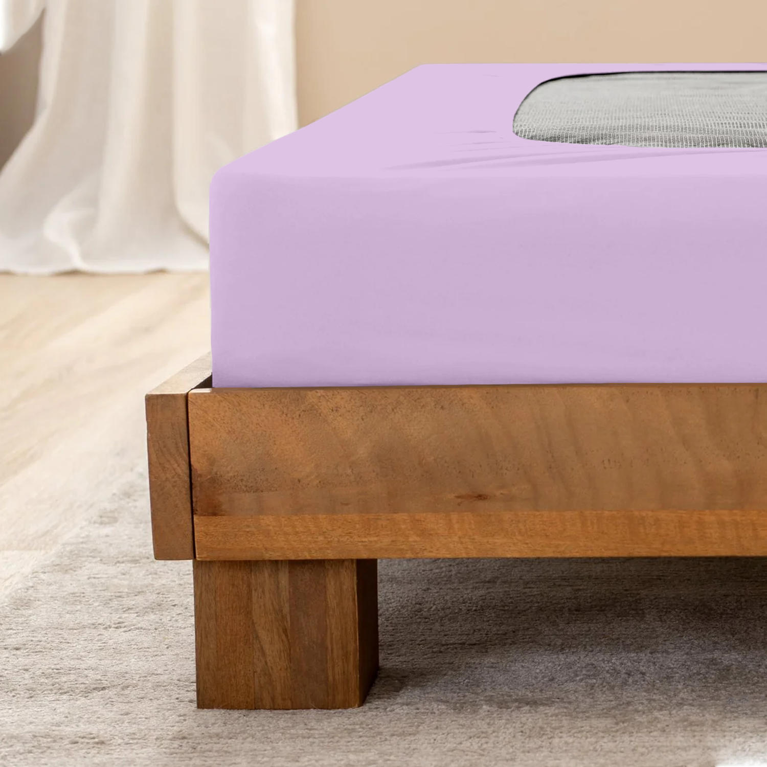 Lilac Box Spring Cover