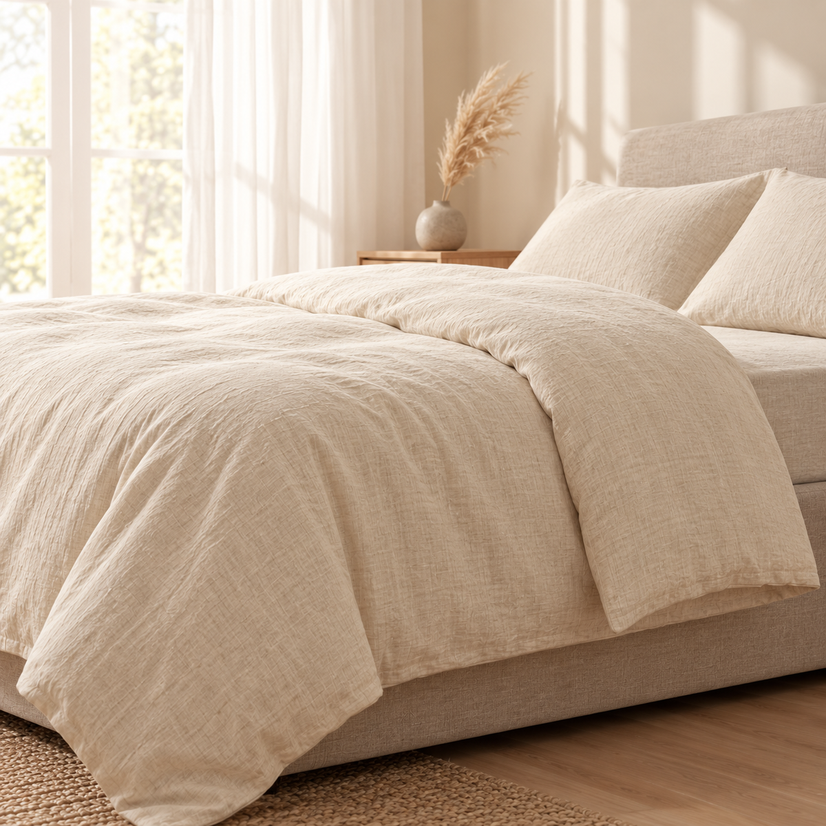 Natural Linen Duvet Covers | Pre-Washed 100% Linen