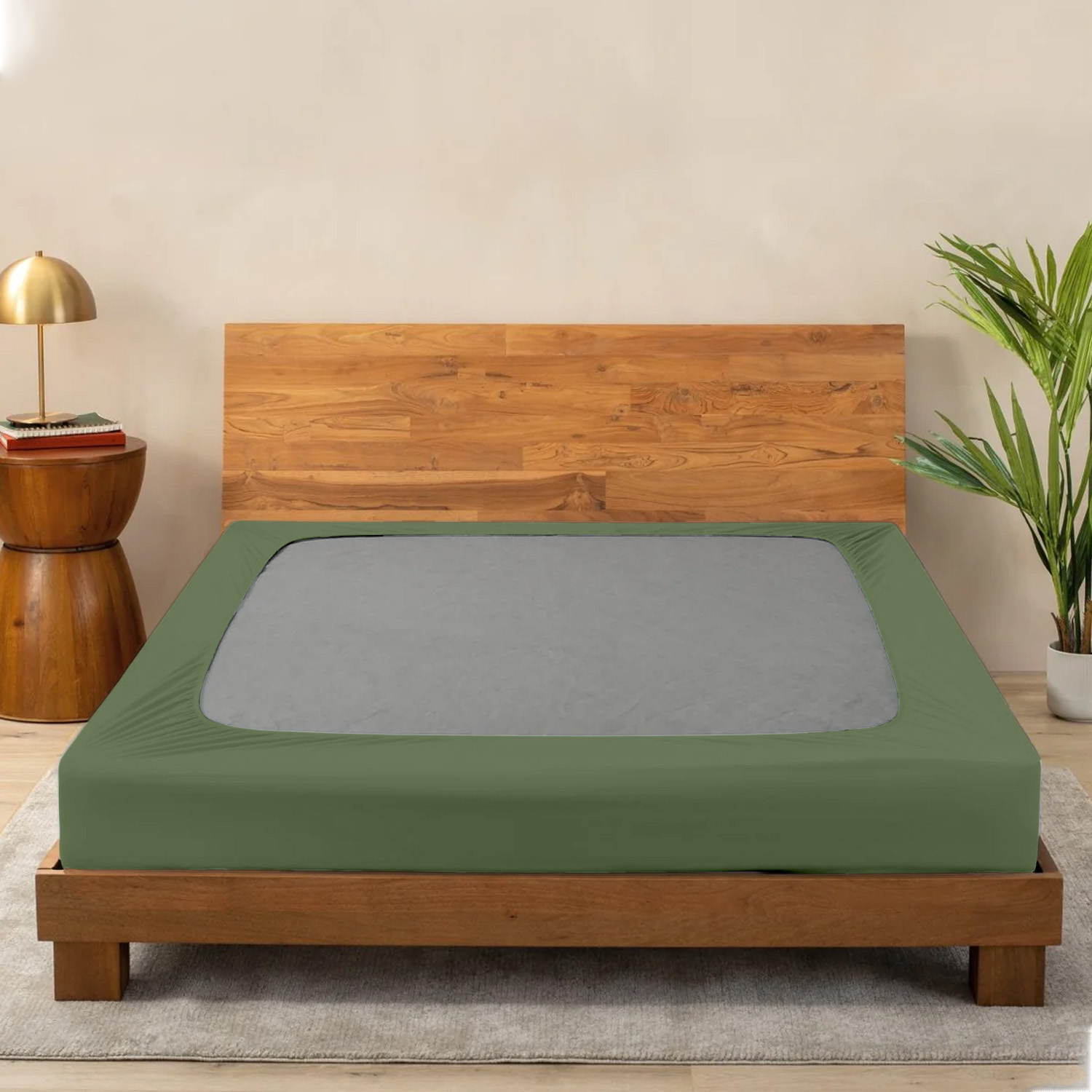 Moss Green Box Spring Cover
