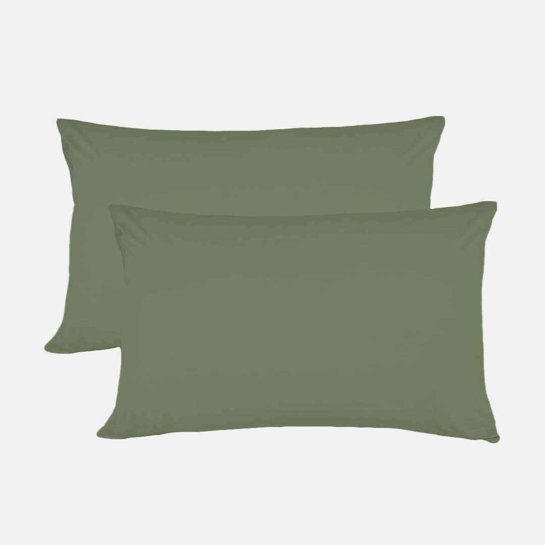 Moss Green Pillow Cases Solid Comfy