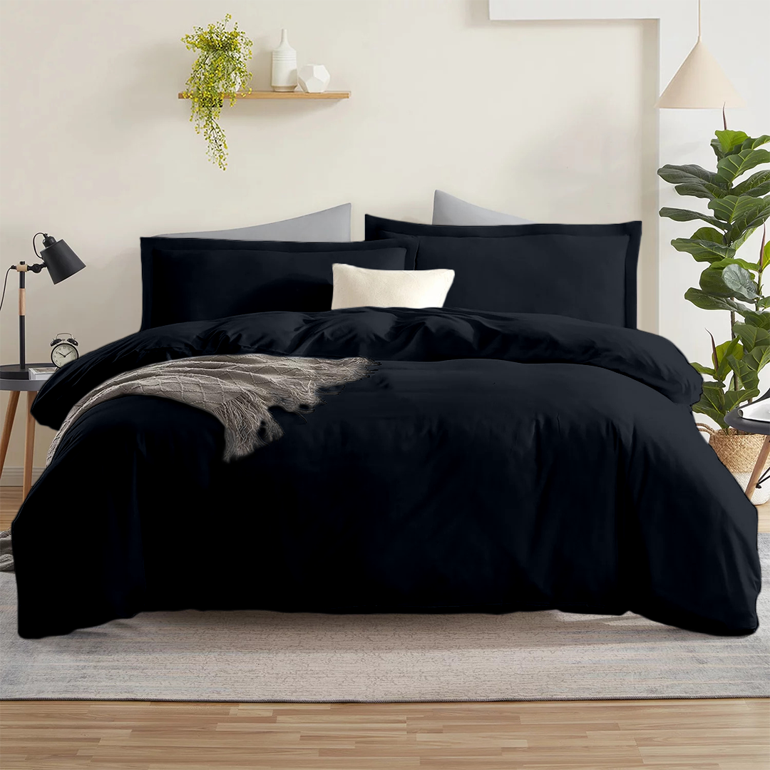 Navy Blue Duvet Cover Set