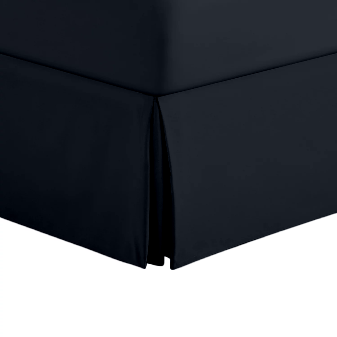 Navy Blue Bed Skirt Solid (Bliss 400TC)