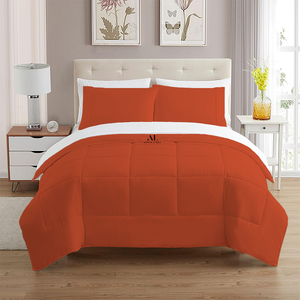 Orange Comforter 400 GSM Comfy Sateen
