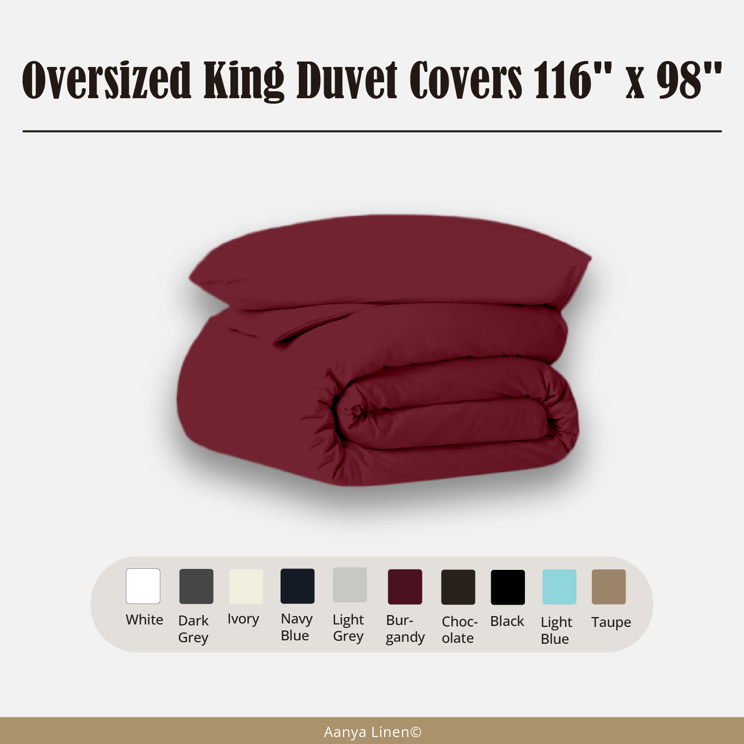 Oversized King Duvet Cover 116x98