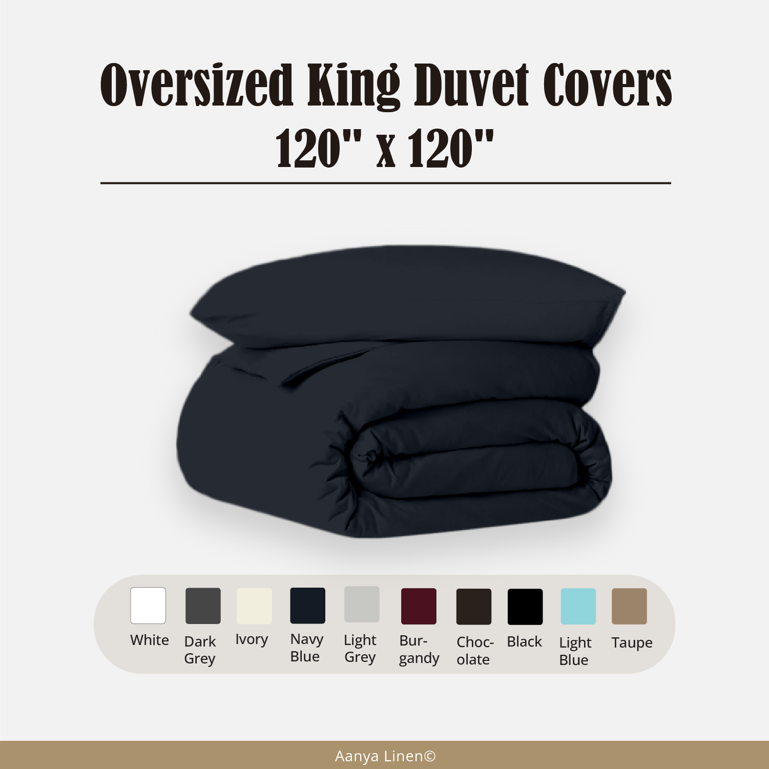 Oversized King Duvet Cover 120x120