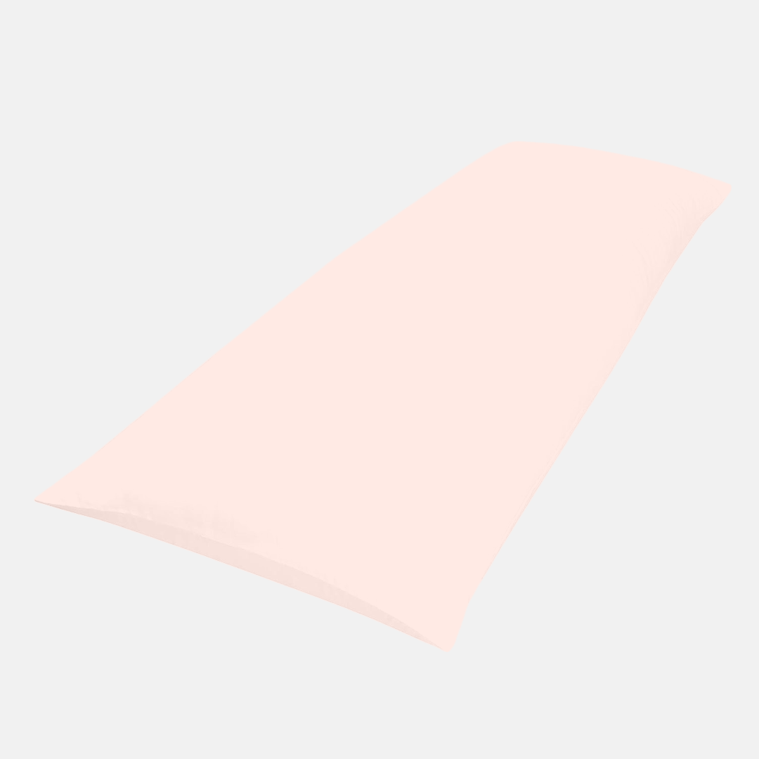 Peach body pillow cover solid comfy