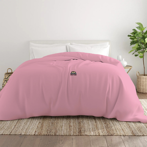 Pink Duvet Cover Solid Comfy Sateen