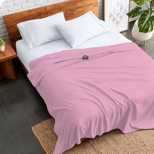 Pink Flat Sheet Solid (Comfy 300TC)