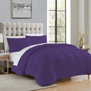 Cotton Purple Comforter 400 GSM Comfy Solid