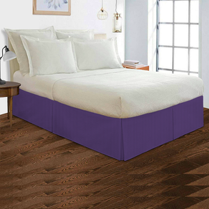 Purple Stripe Bed Skirt (Comfy -300TC)