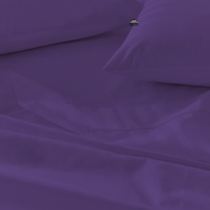 Purple Stripe Sheet Set Comfy Sateen