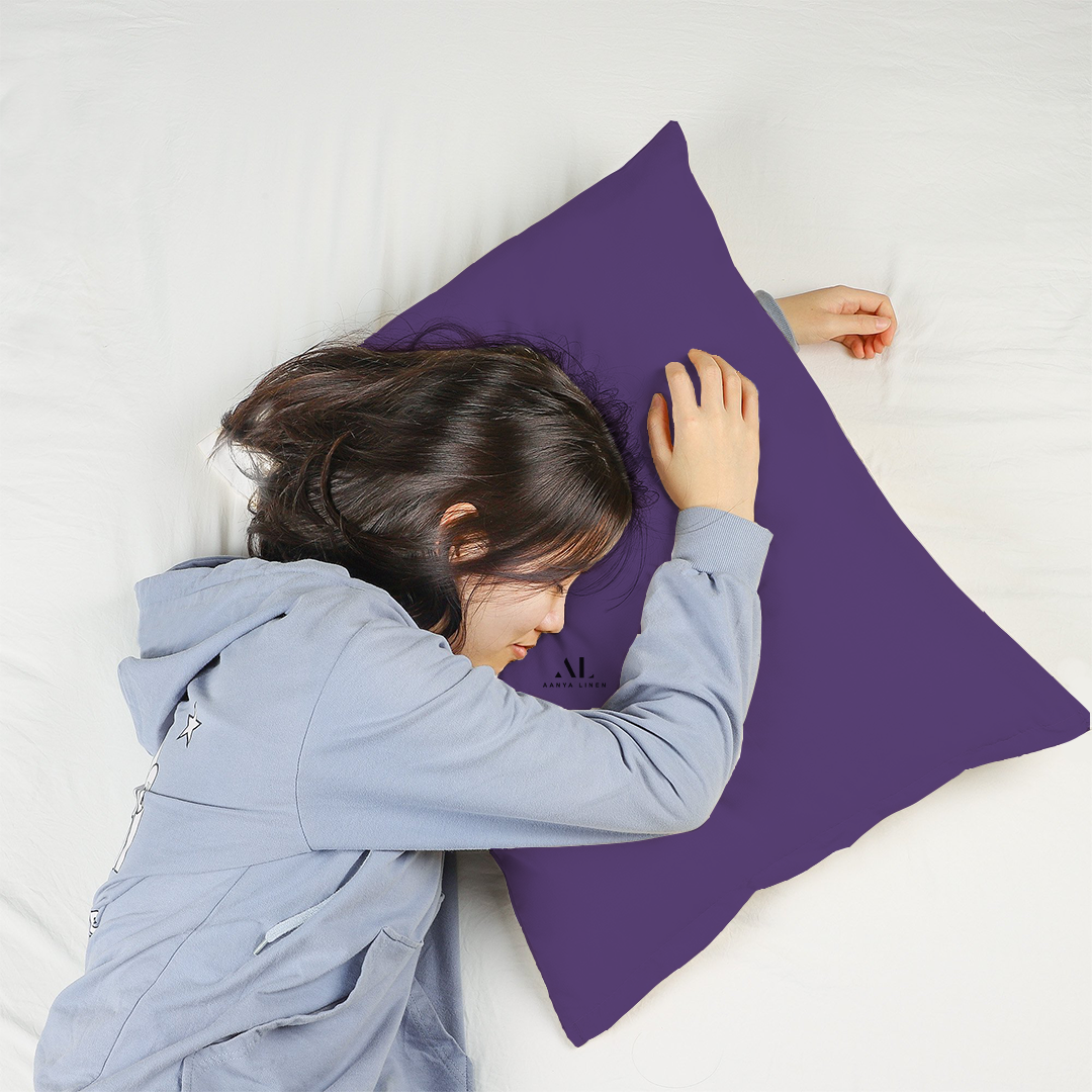 Purple Pillow Cases Solid Comfy
