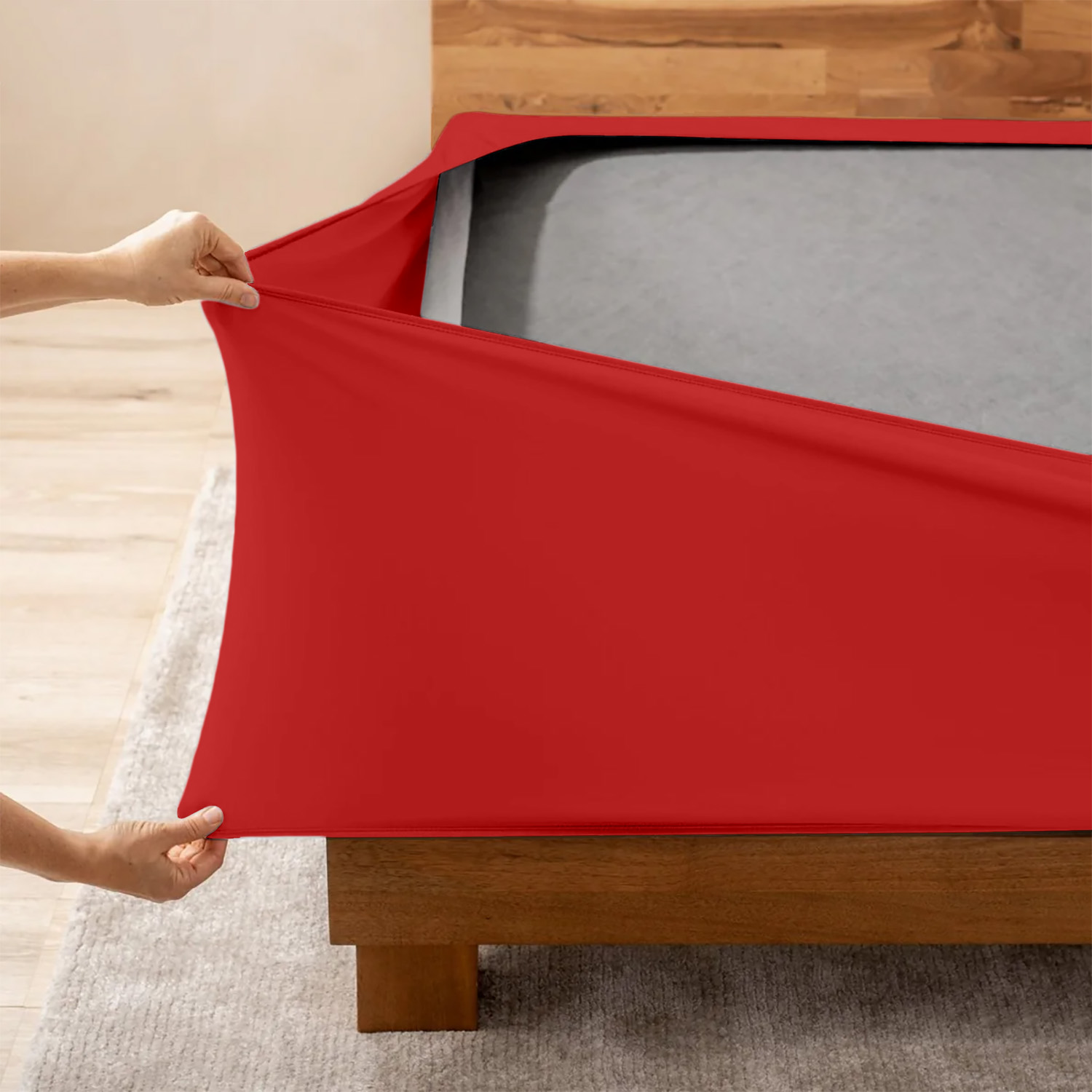 Red Box Spring Cover