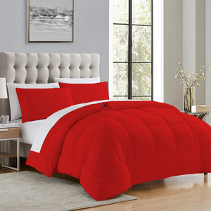Red Comforter 400 GSM Comfy Sateen