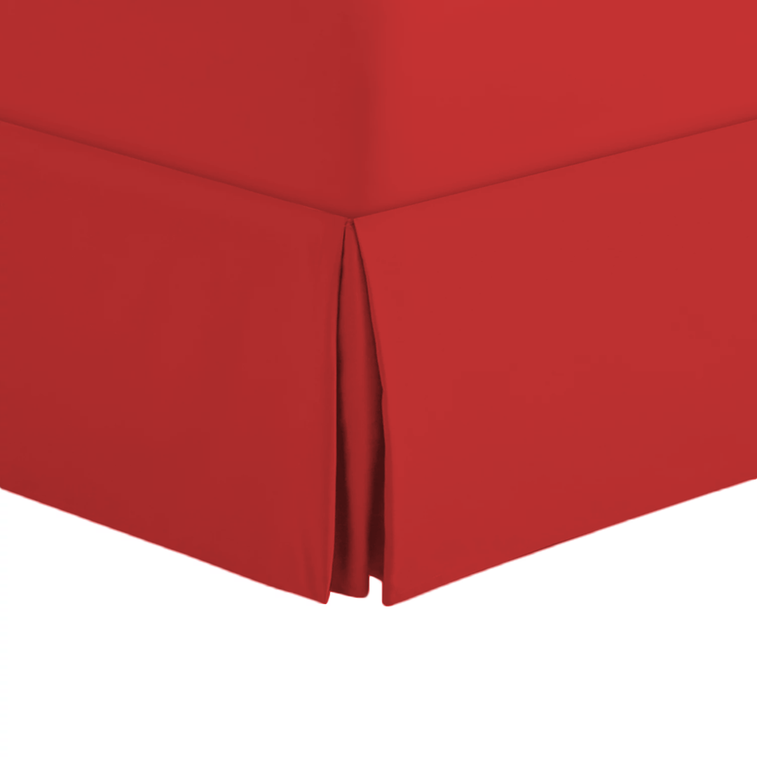 Blood Red Bed Skirt Solid Sateen Comfy