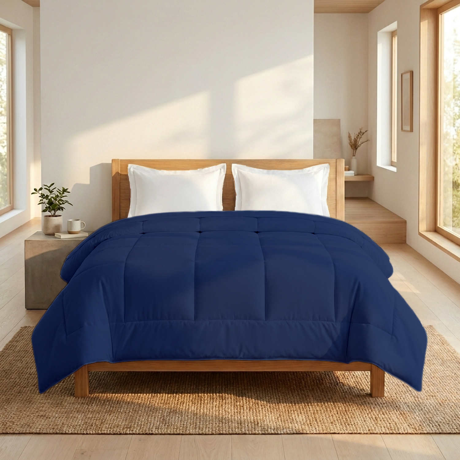 Royal Blue Comforter 400 GSM Comfy Solid