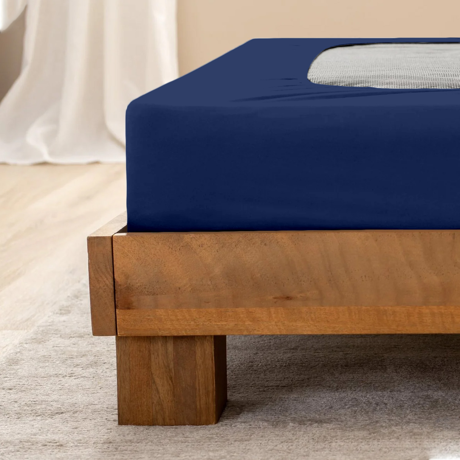 Royal Blue Box Spring Cover